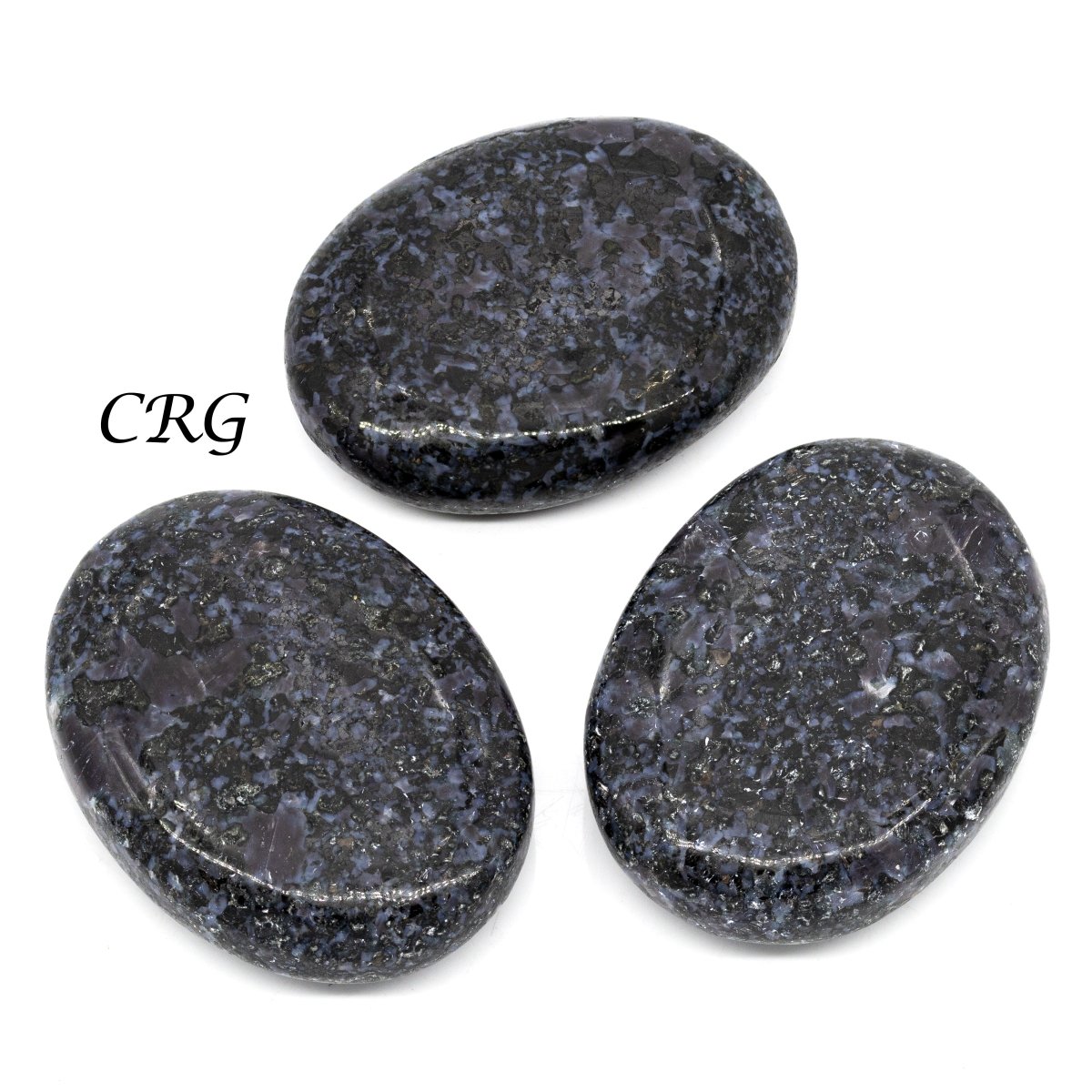 QTY 1 - Indigo Gabbro Palm Stone / 2" Avg