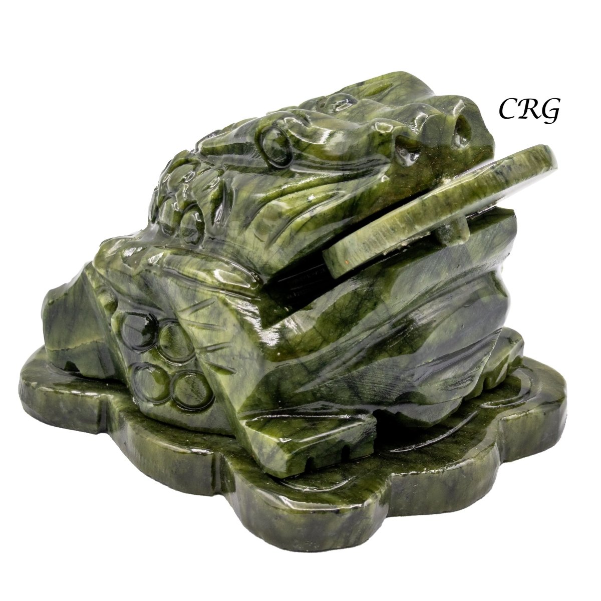 Qty 1. Jade Toad Good Luck Money Frog