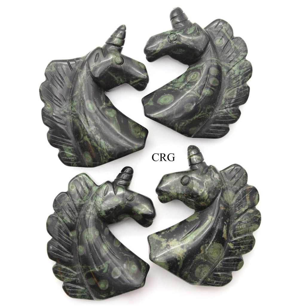 QTY 1 - Kambaba Jasper Gemstone Unicorn / 2" AVG