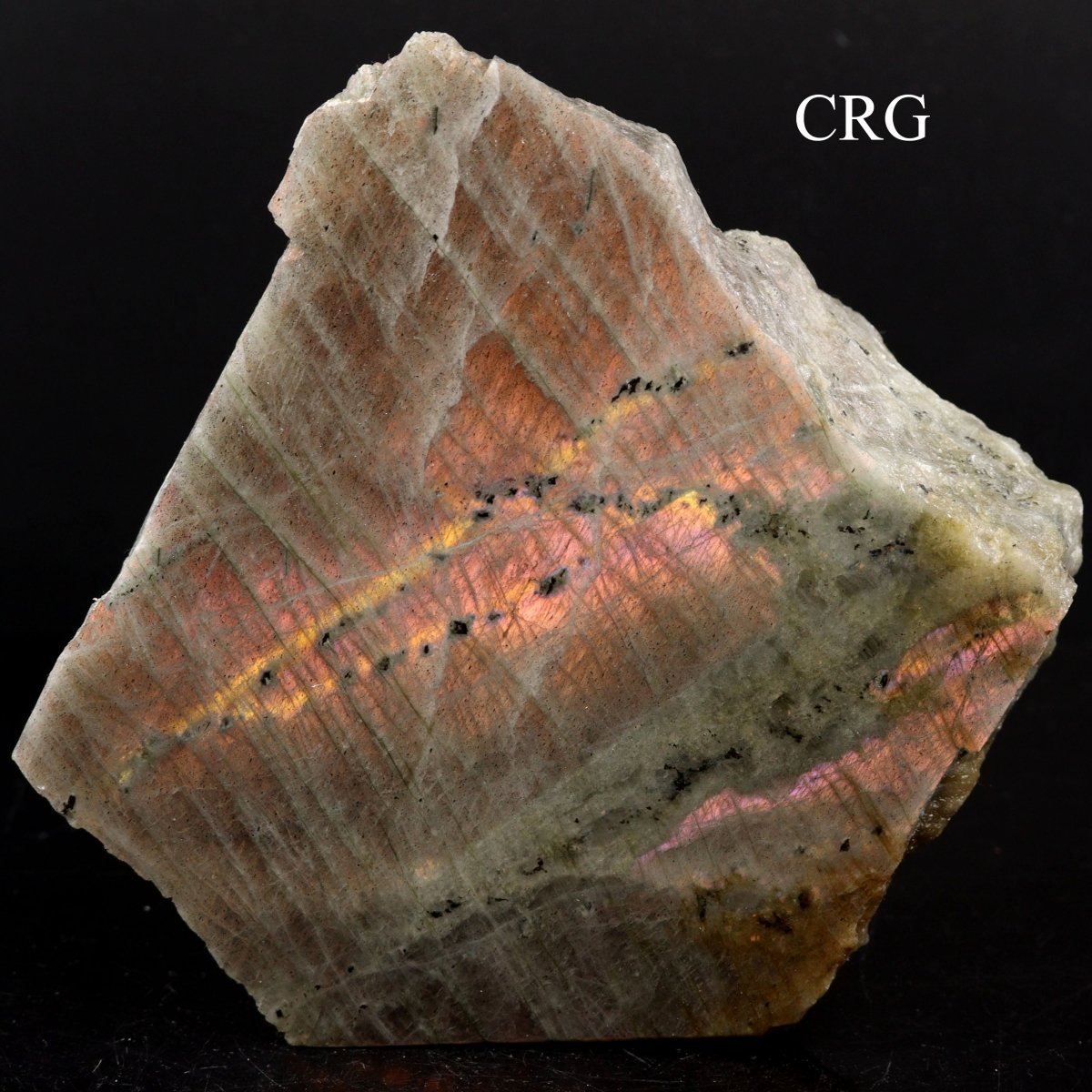 QTY 1 - Labradorite Fire Plaque / 4-6" AVG