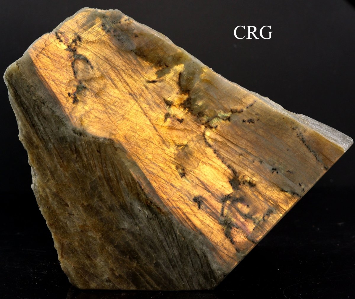 QTY 1 - Labradorite Fire Plaque / 4-6" AVG