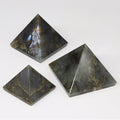 QTY 1 - Labradorite Pyramid / 1-3" AVG