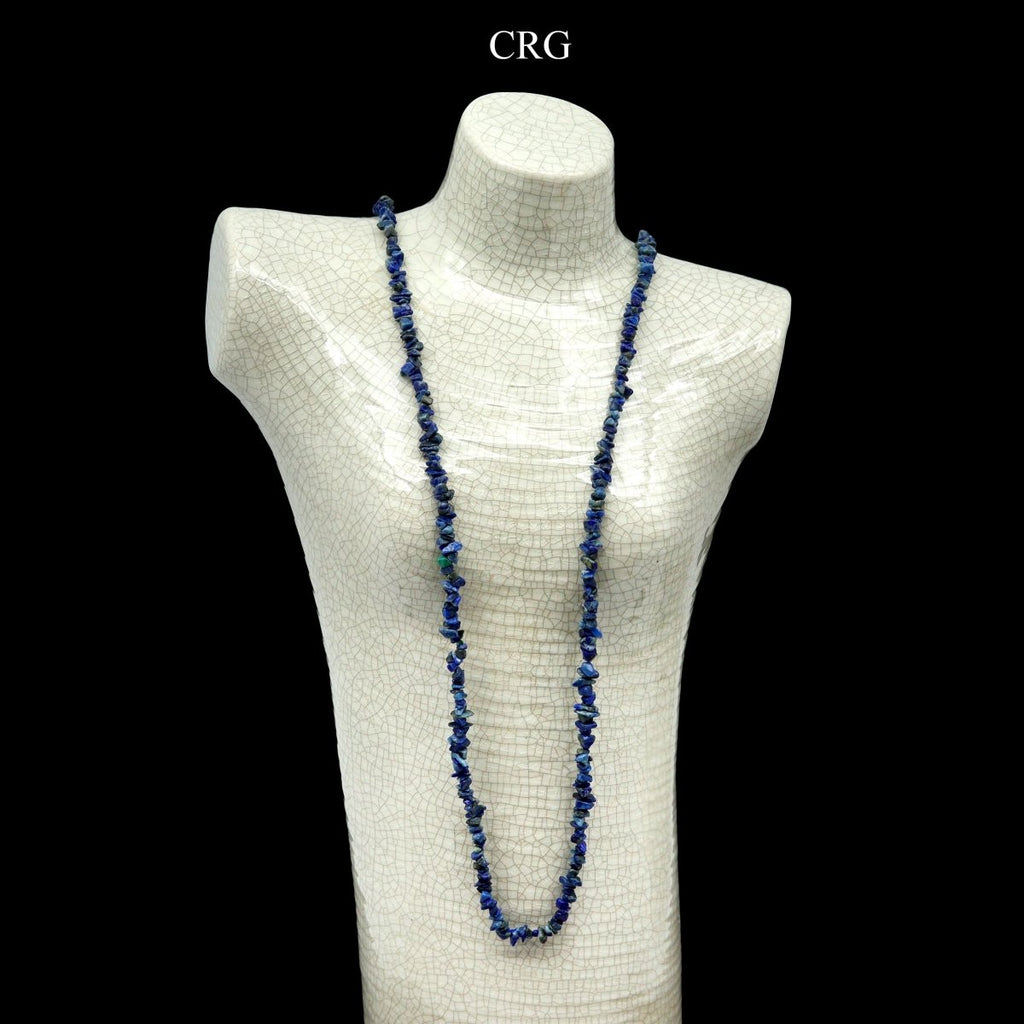 Lapis Lazuli Strand Chip Necklace (32 Inches) (1 Piece)