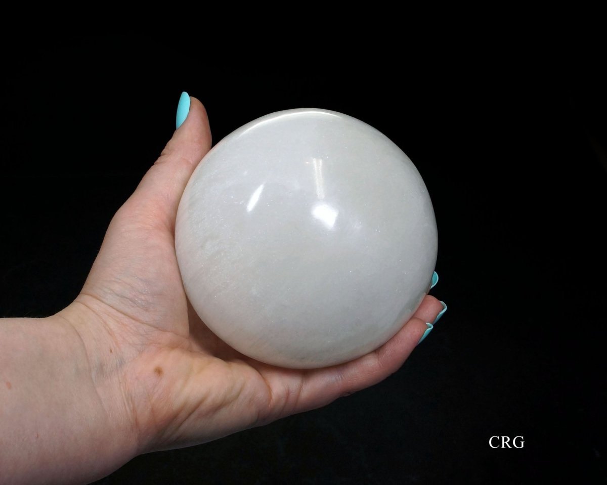 Large Selenite Sphere (1 Piece) 4" Inches