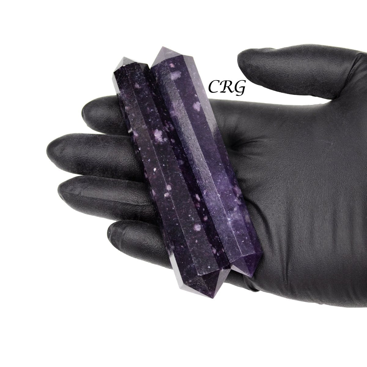 QTY 1 - Lepidolite Double Pointed Wand / 3-5" Avg