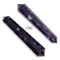 QTY 1 - Lepidolite Double Pointed Wand / 3-5" Avg