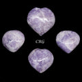 QTY 1 - Lepidolite Puffy Heart / 1-1.5" AVG