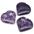 QTY 1 - Lepidolite Puffy Heart / 2-4" AVG