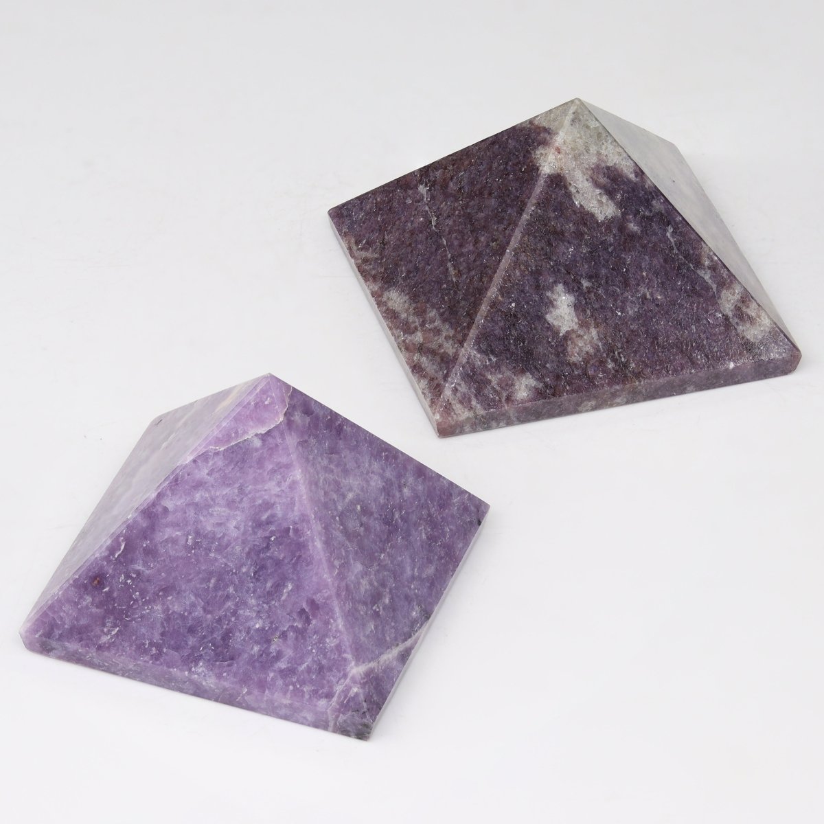 QTY 1 - Lepidolite Pyramid / 1-3" AVG
