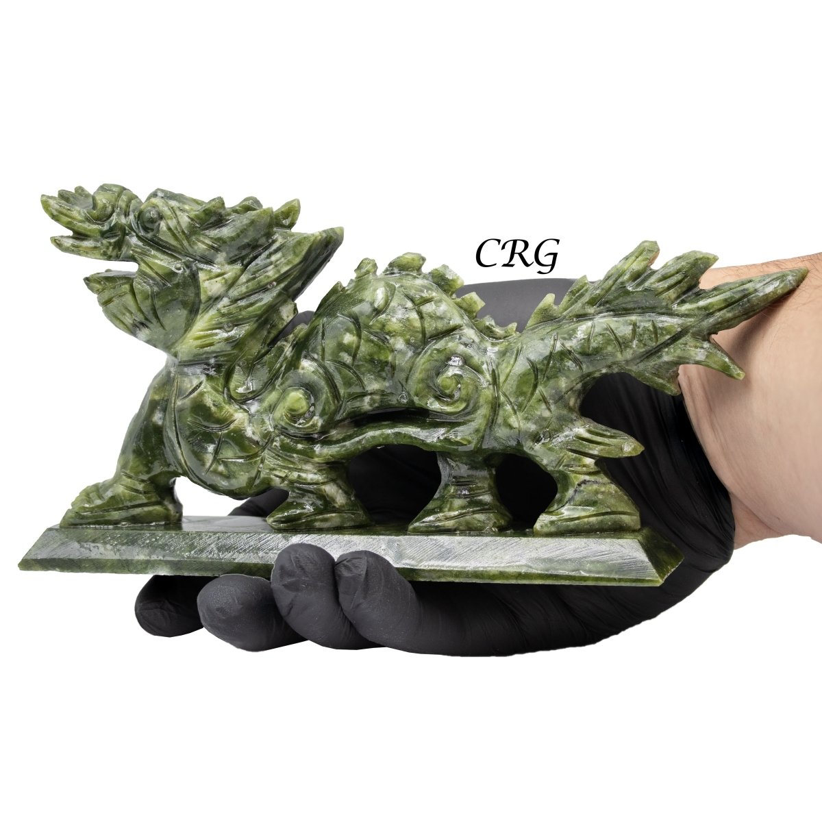Qty 1. Lucky Crystal Jade Dragon