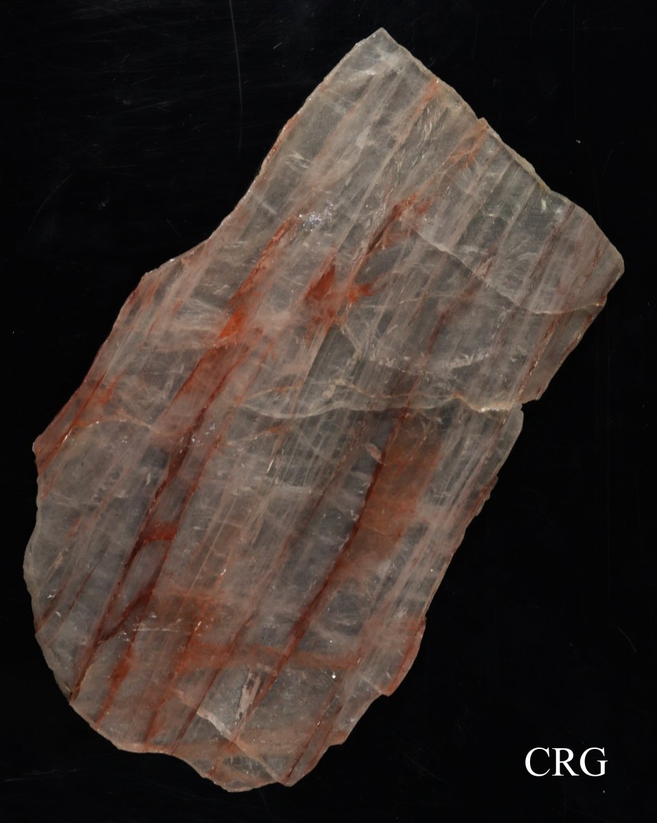 QTY 1 - Madagascar Fire Quartz Slab / 9" - 12" Avg