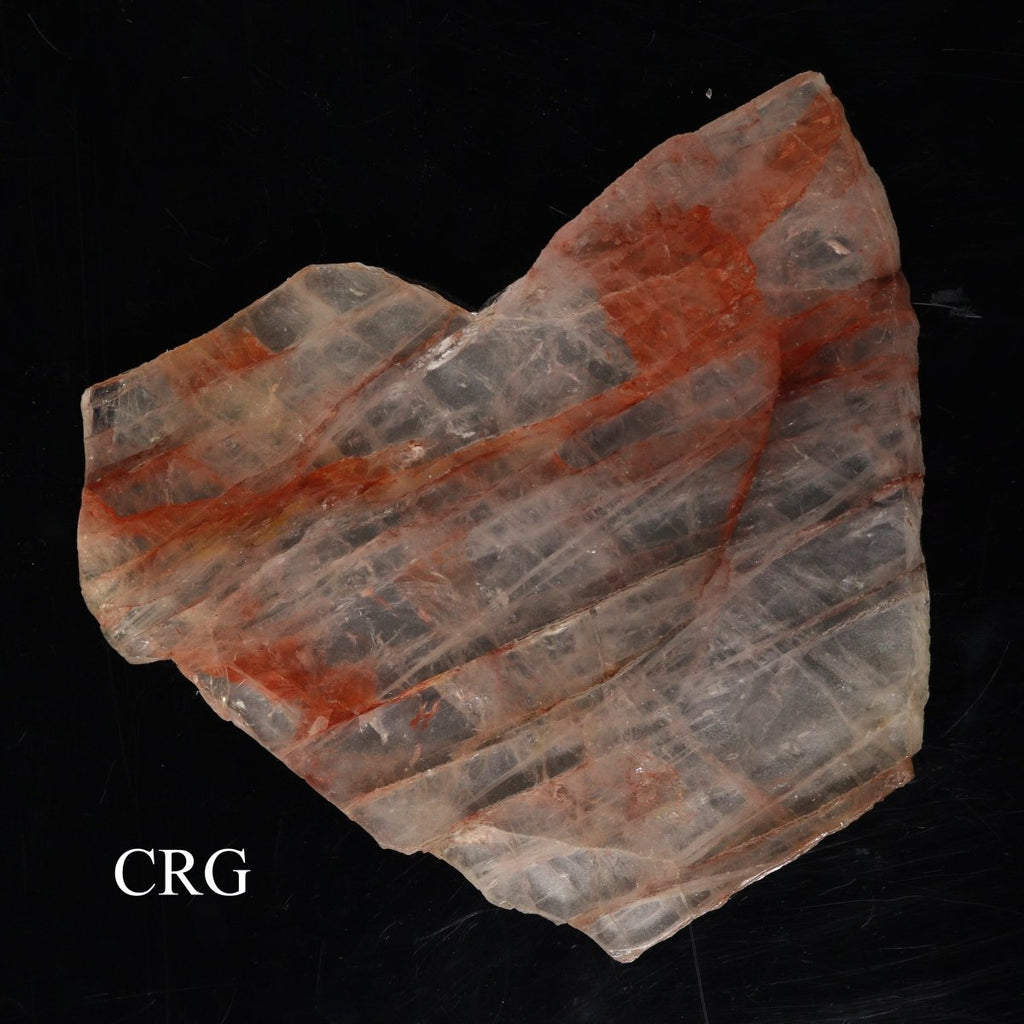 QTY 1 - Madagascar Fire Quartz Slab / 9" - 12" Avg