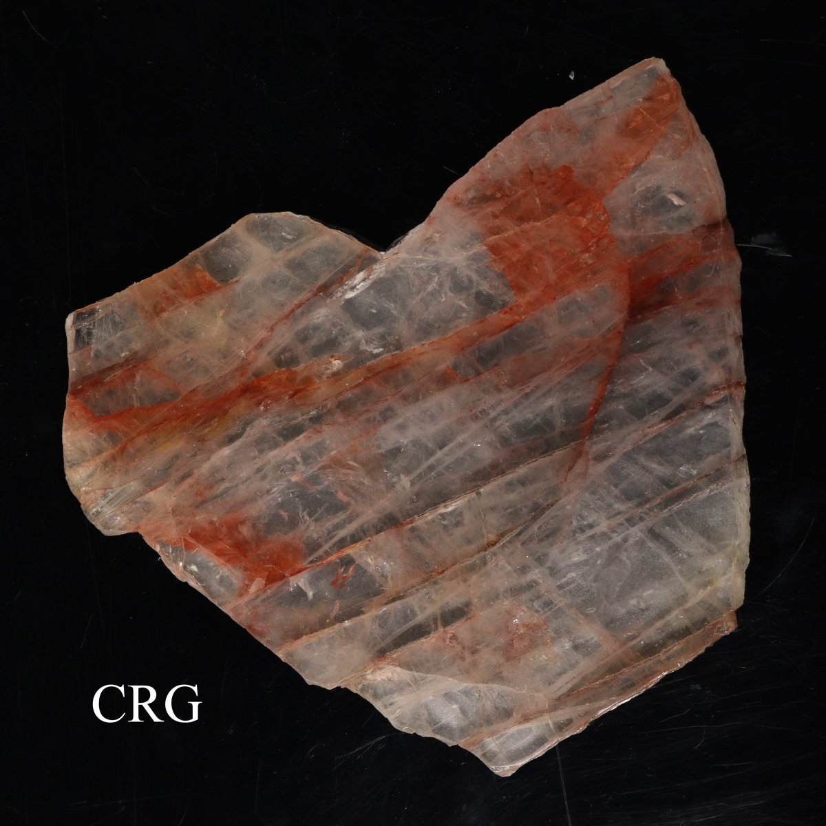 QTY 1 - Madagascar Fire Quartz Slab / 9" - 12" Avg