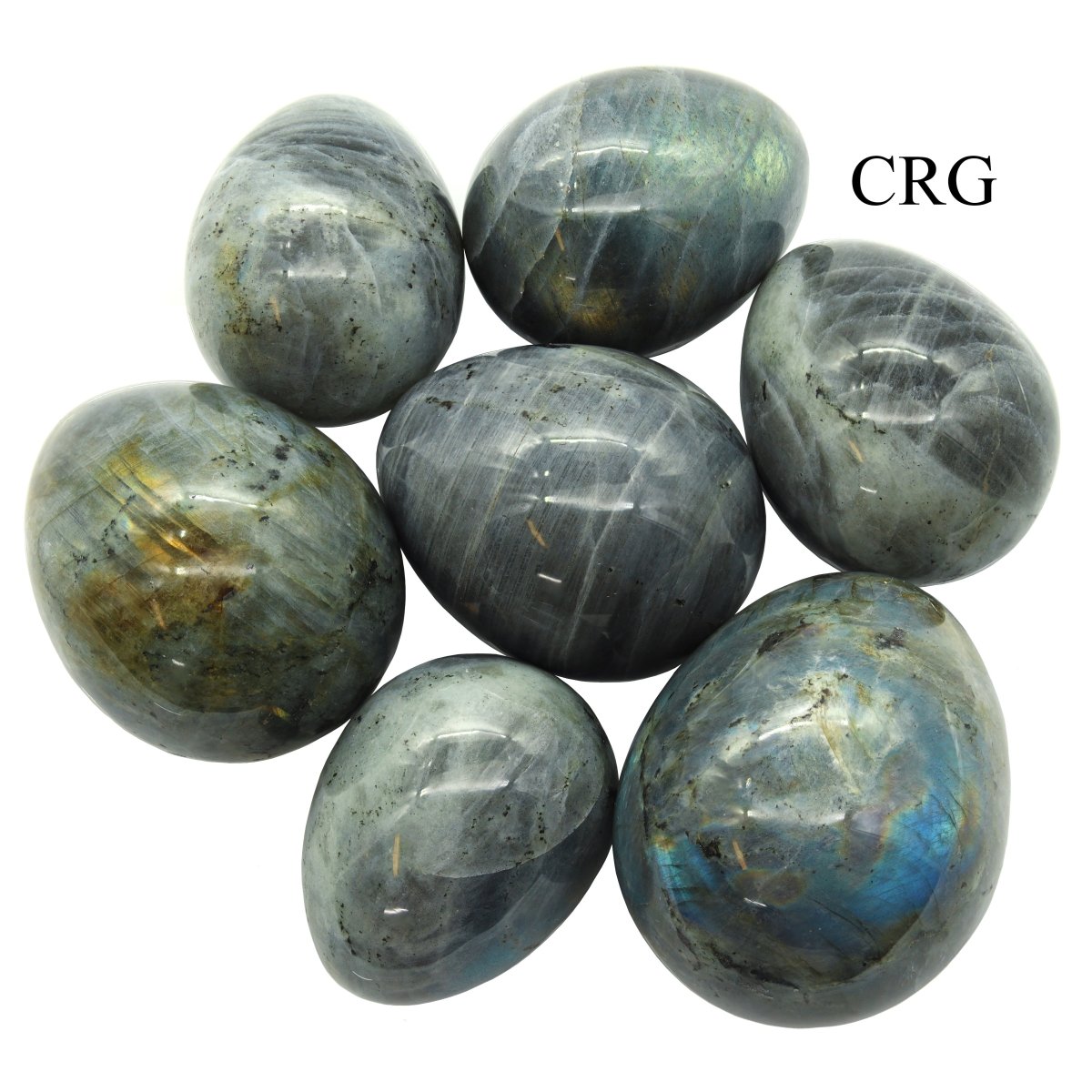 QTY 1 - Madagascar Labradorite Egg / 40-60 mm avg.