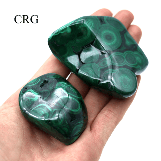 QTY 1 - Malachite Free Forms From Zaire / 3-4" AVG