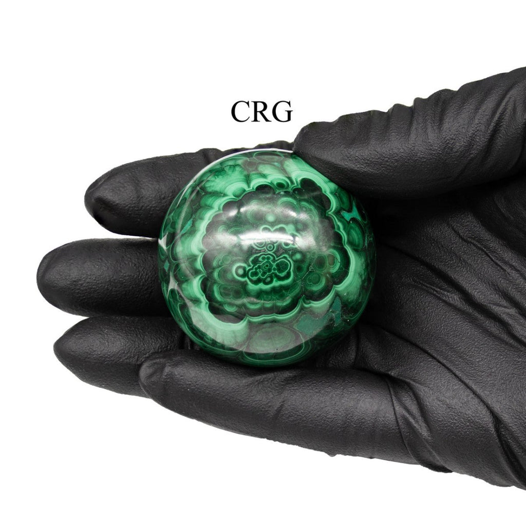 QTY 1 - Malachite Sphere / 4-5cm AVG