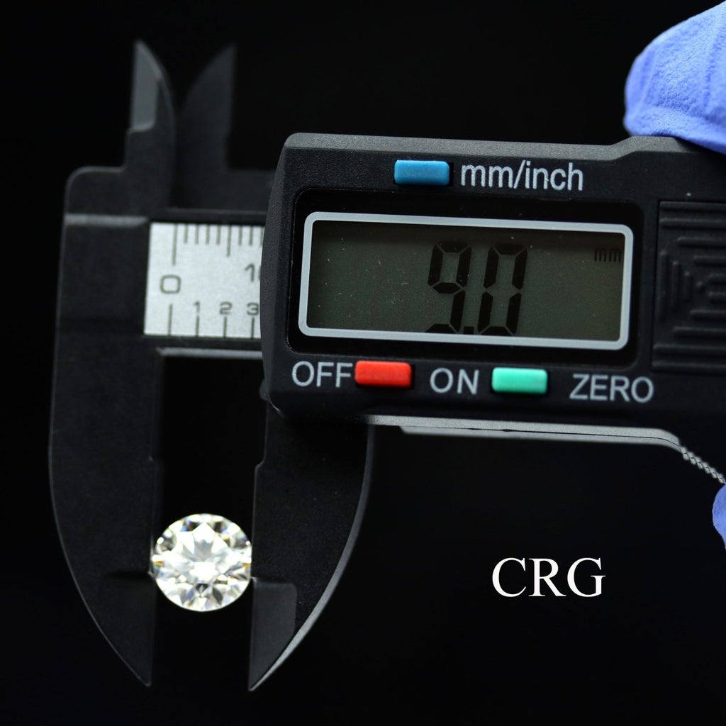 QTY 1 - Moissanite Diamond / 9mm Avg.