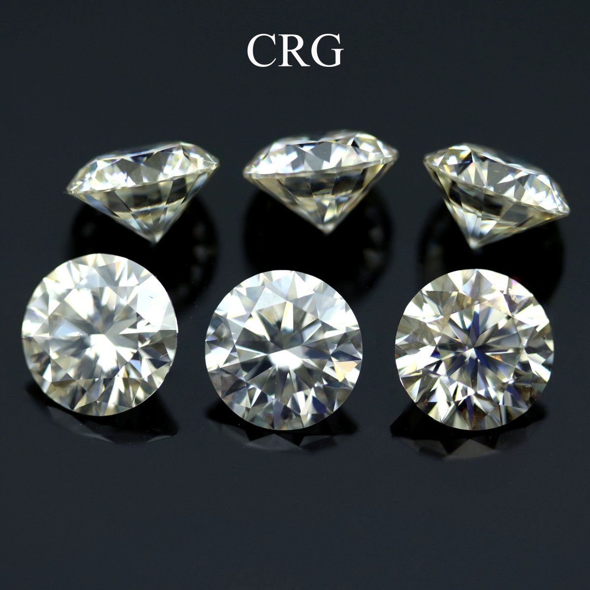 QTY 1 - Moissanite Diamond / 9mm Avg.
