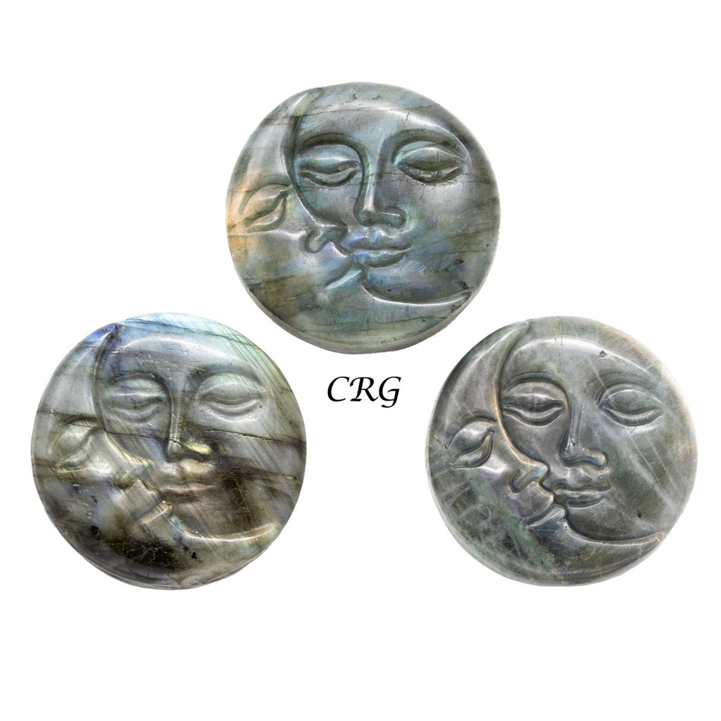 Qty 1 - Moon Labradorite Super Flash Carving