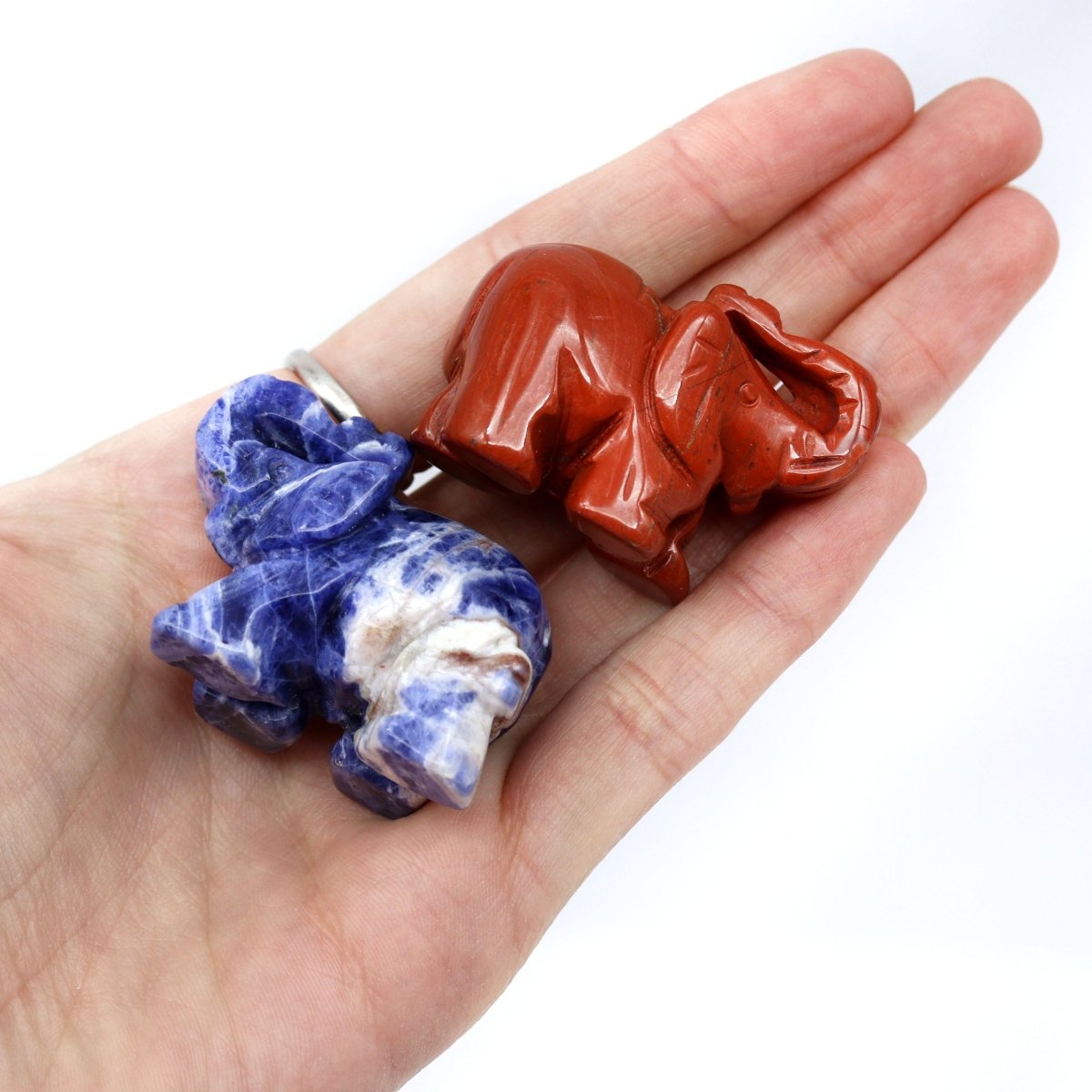 QTY 1 - Mystery Gemstone Elephant / 1.5-2" AVG