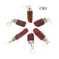 Ruby Raw Pendant with Sterling Silver (0.5 Inch) (1 Piece)