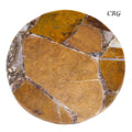QTY 1 - Ocean Jasper Resin Coaster / 4" Round Avg.