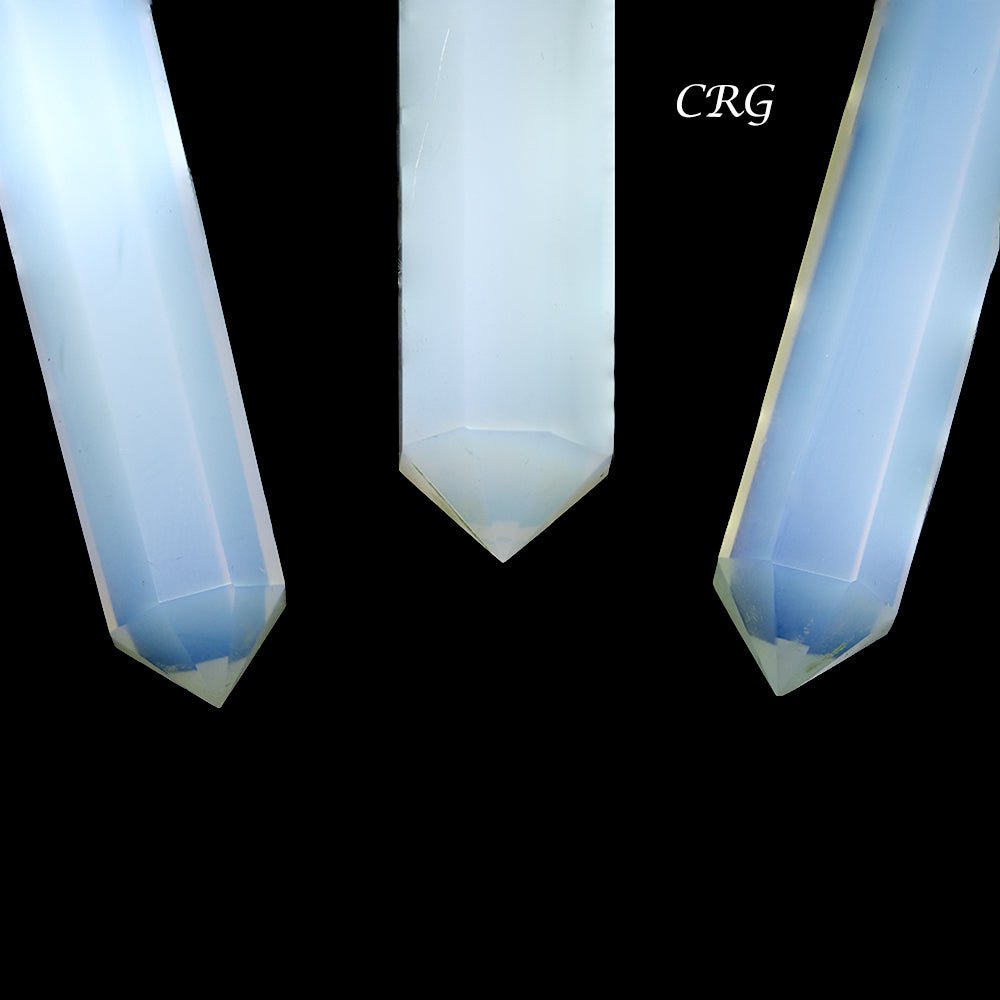 QTY 1 - Opalite Double Pointed Wand / 4-5" Avg
