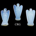 QTY 1 - Opalite Gemstone Pocket Angel / 2" AVG