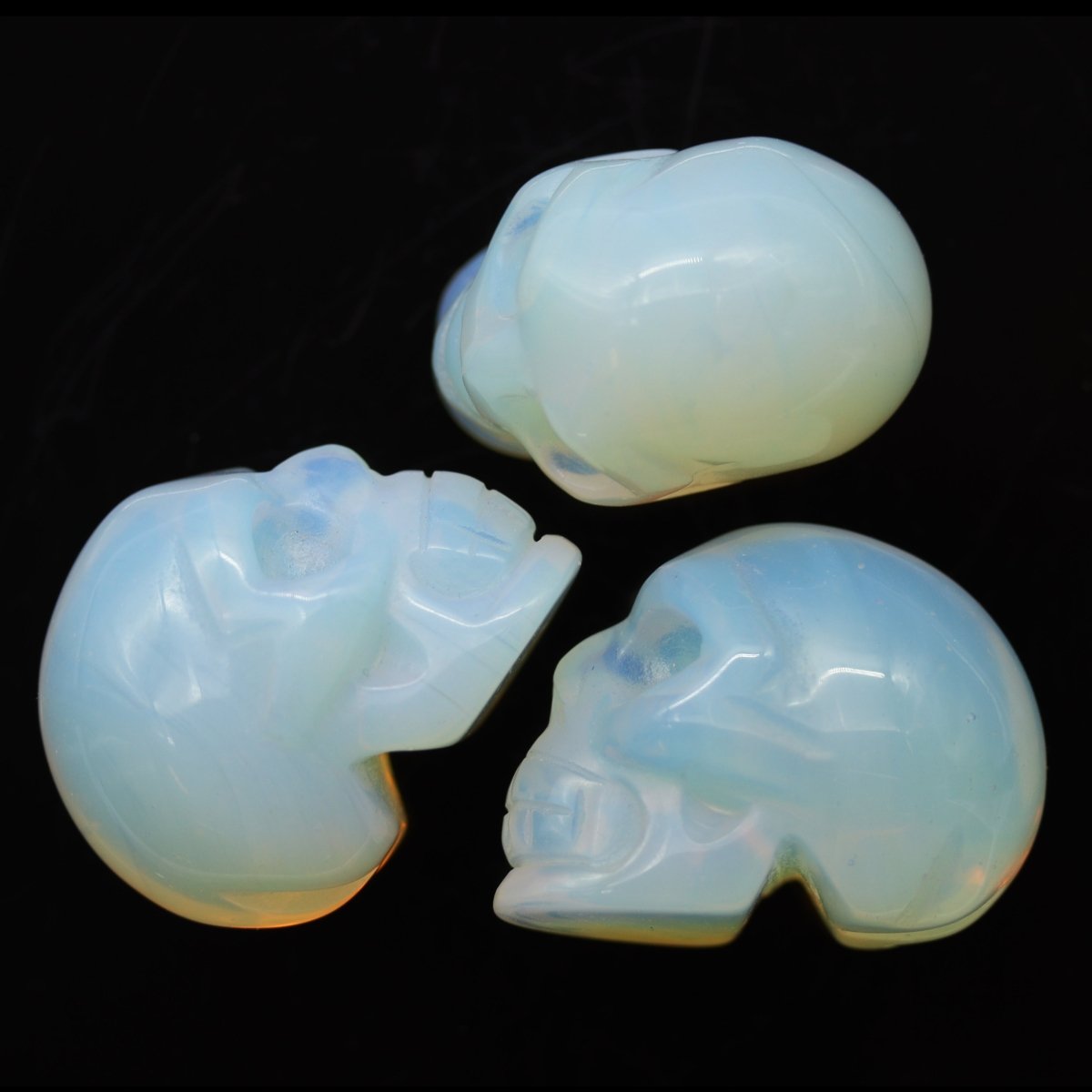QTY 1 - Opalite Gemstone Skull / 1.5" AVG