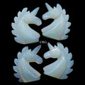 QTY 1 - Opalite Gemstone Unicorn / 2" AVG