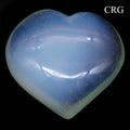 QTY 1 - Opalite Puffy Heart / 2-4" AVG