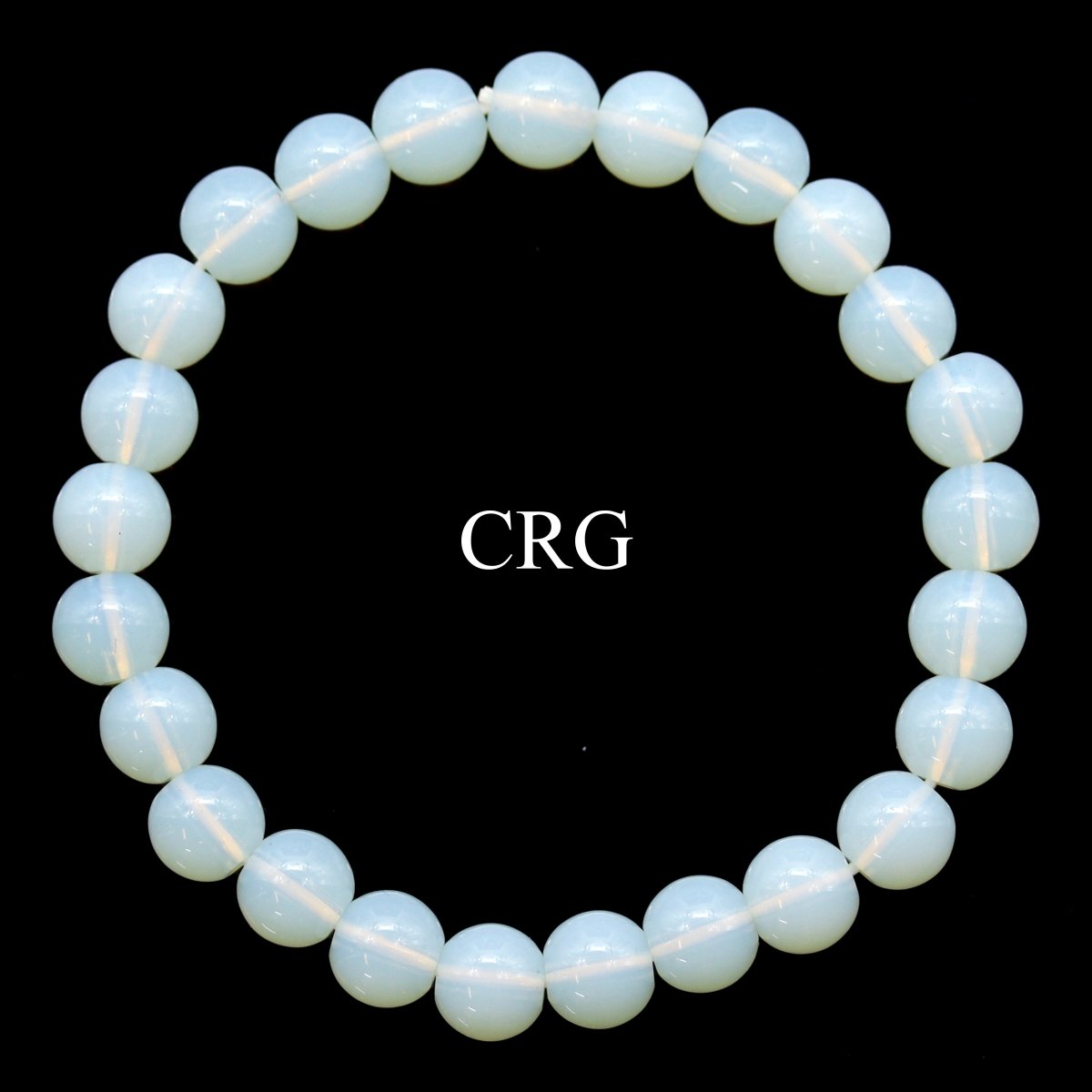 QTY 1 - Opalite Tumbled Bead Stretch Bracelet / 8mm AVG