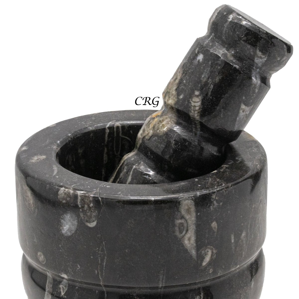 Orthoceras Fossil Stone Mortar & Pestle (1 Piece)