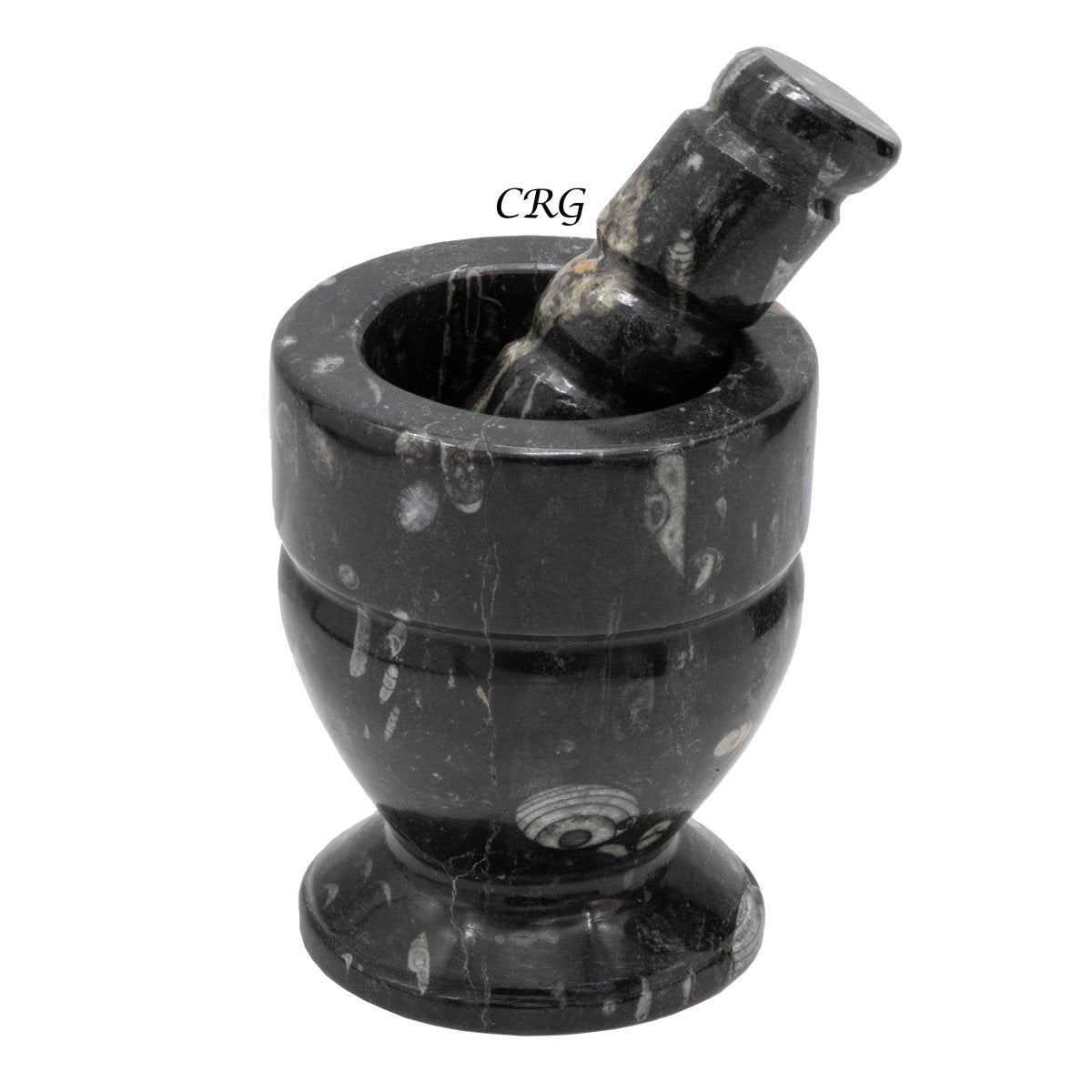 Orthoceras Fossil Stone Mortar & Pestle (1 Piece)