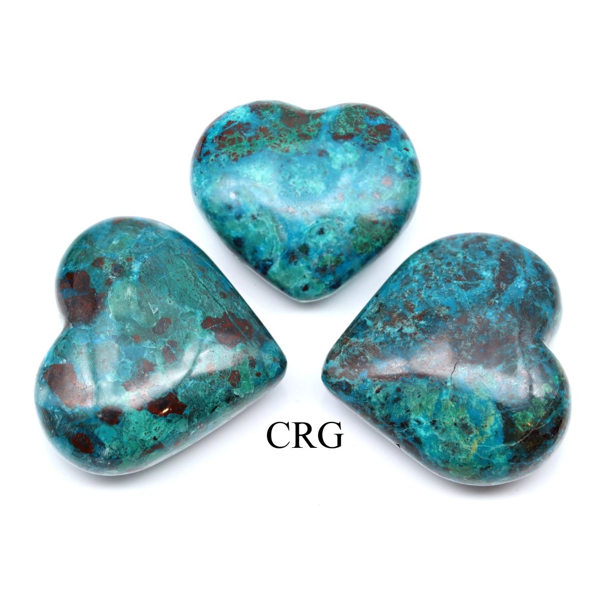 Peru Chrysocolla Heart Shape 40 to 50mm