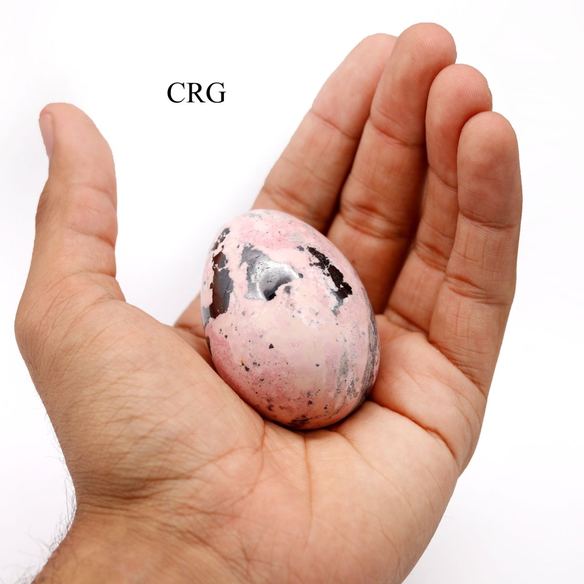 QTY 1 - Peru Rhodonite Egg / 45-55mm