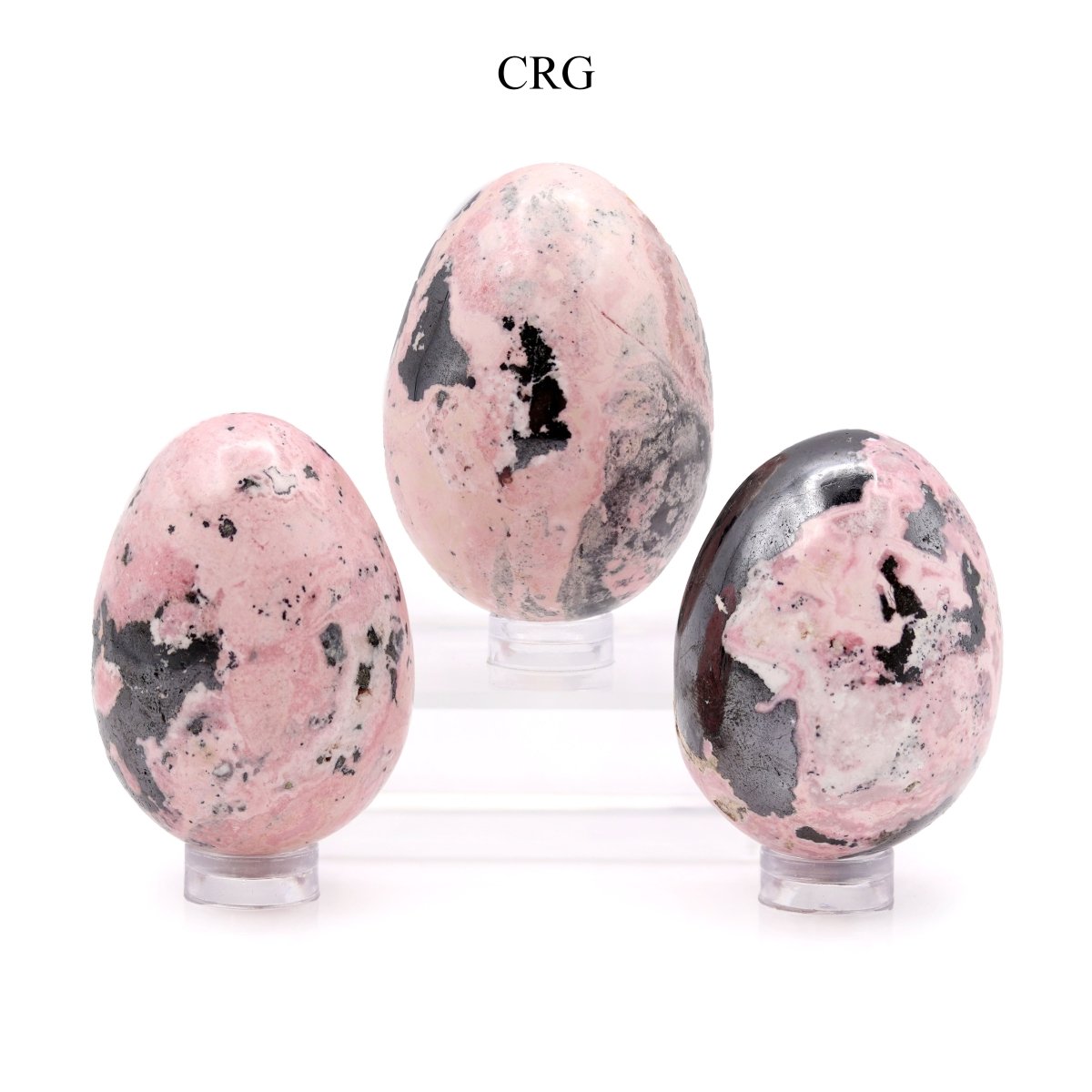 QTY 1 - Peru Rhodonite Egg / 45-55mm