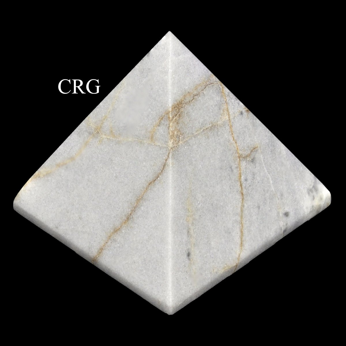 Peru White Onyx Pyramid 80-90mm (1 Piece)