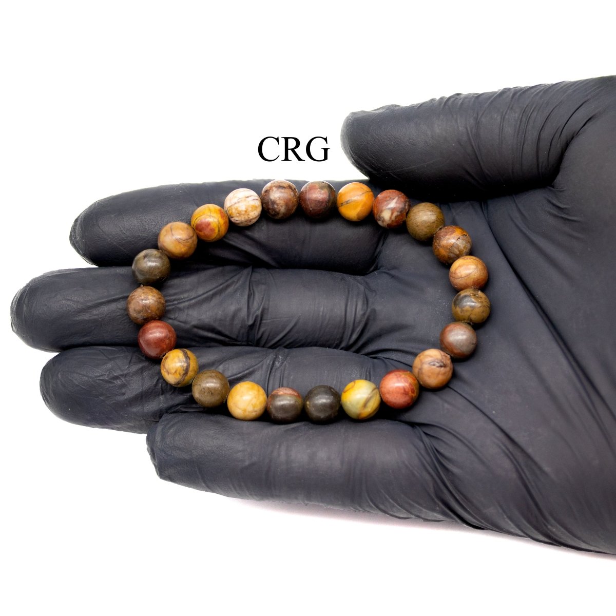 QTY 1 - Picasso Jasper Stretch Bracelet / 8mm AVG