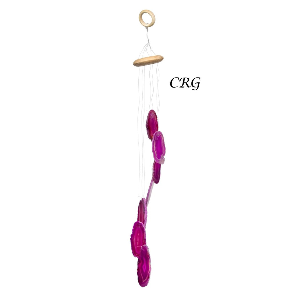 QTY 1 - Pink Agate Wind Chime / Small