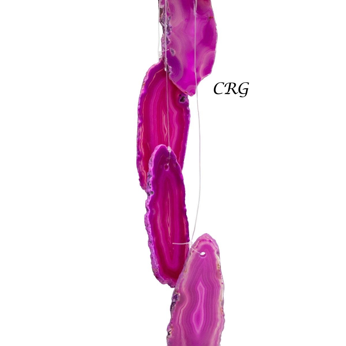 QTY 1 - Pink Agate Wind Chime / Small