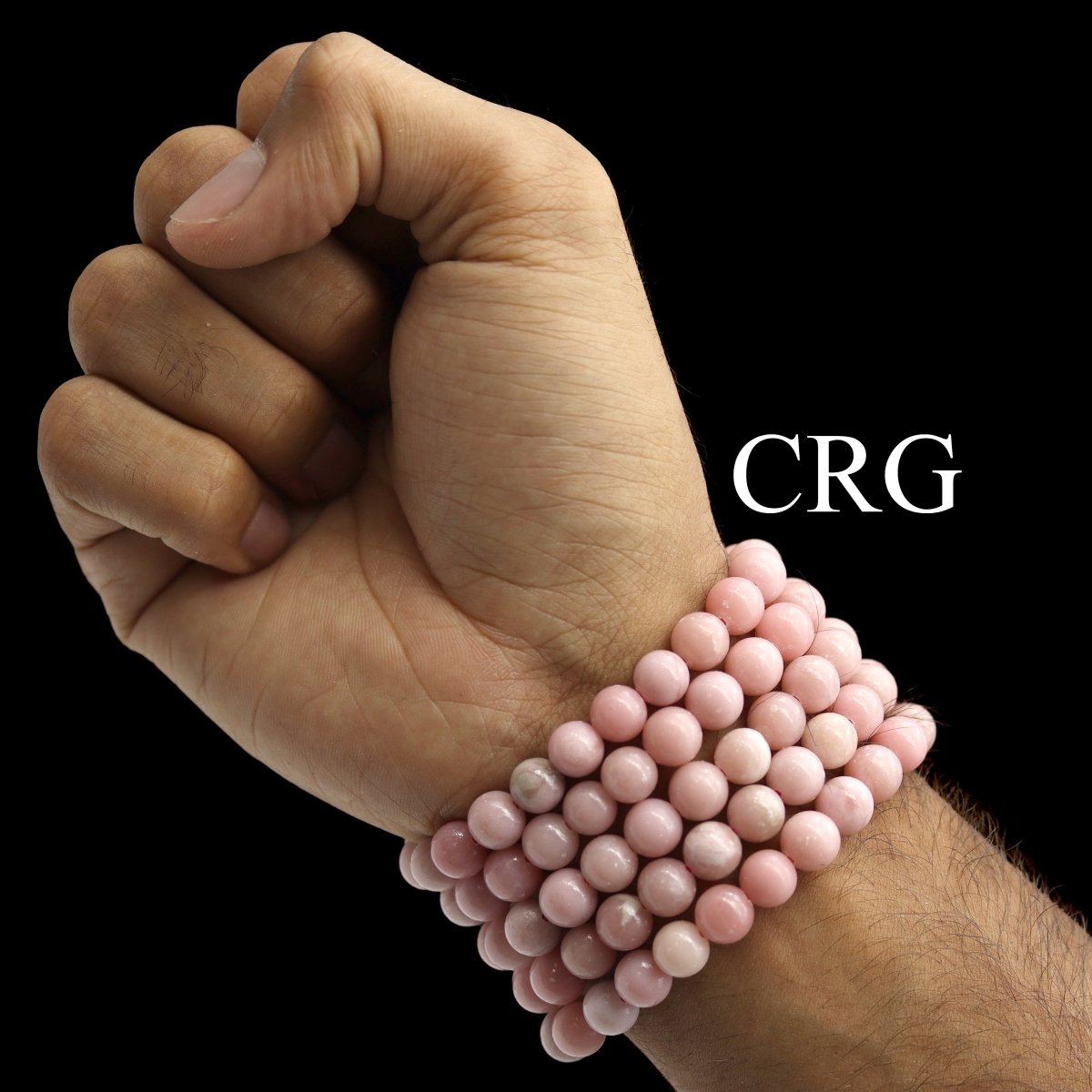 QTY 1 - Pink Opal Stretch Bracelet / 8mm AVG