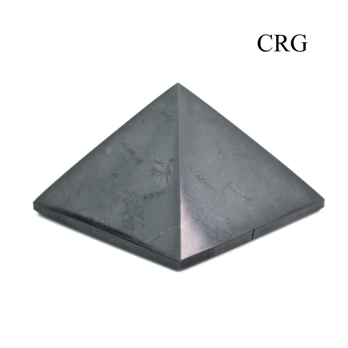 QTY 1 - Polished Shungite Pyramid / 4cm AVG