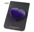 QTY 1 - Purple Agate Heart Phone Grip