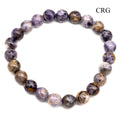QTY 1 - Purple Dragon Jasper Stretch Bracelet / 8mm AVG