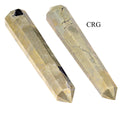 QTY 1 - Pyrite Double Pointed Wand / 4-5" AVG