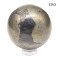QTY 1 - Pyrite Gemstone Sphere / 40-50mm AVG