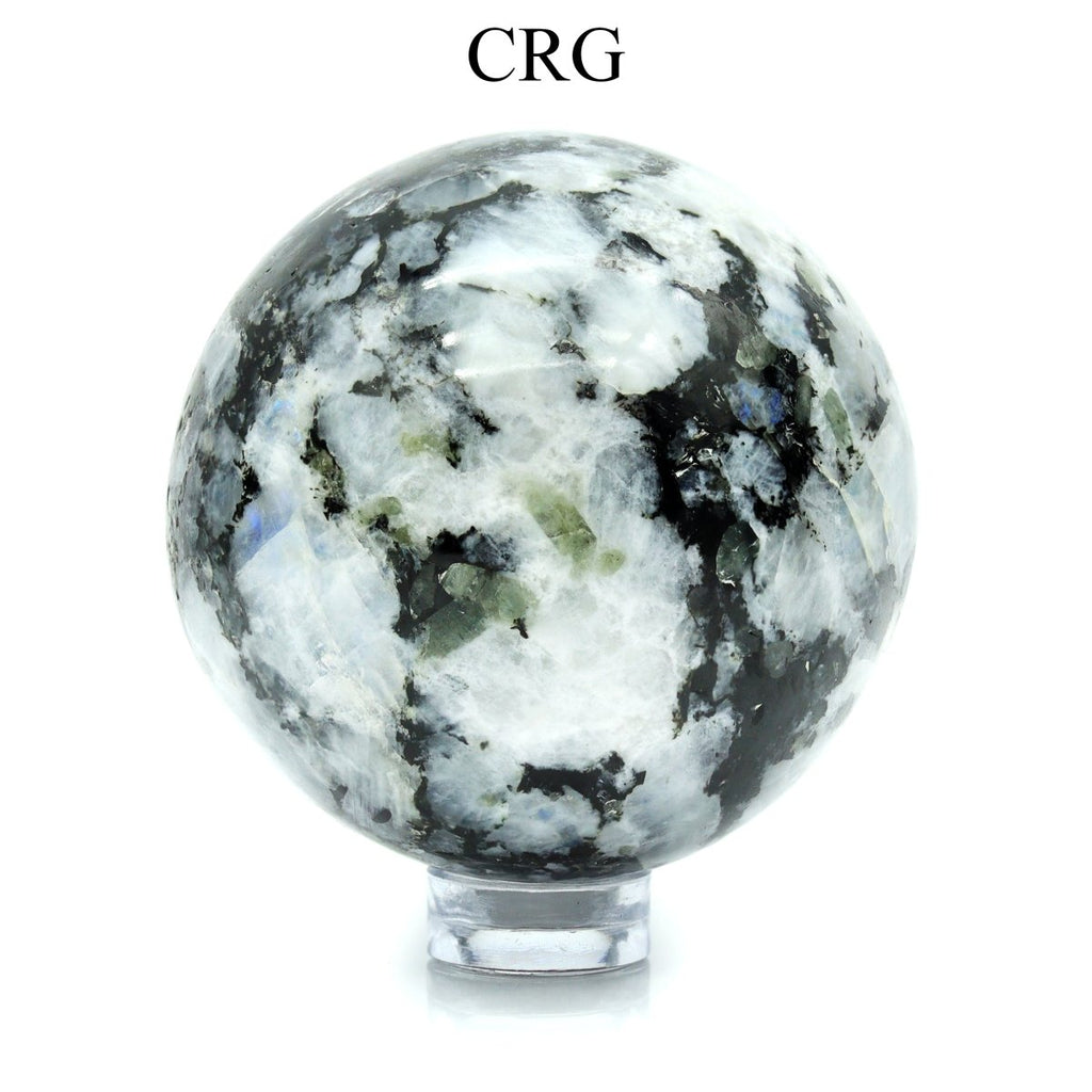 QTY 1 - Rainbow Moonstone Gemstone Sphere / 40-50mm AVG