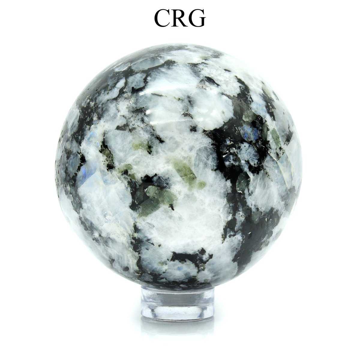QTY 1 - Rainbow Moonstone Gemstone Sphere / 40-50mm AVG