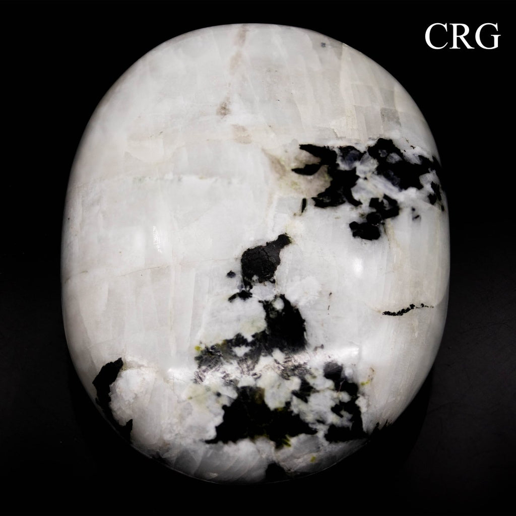 QTY 1 - Rainbow Moonstone Palm Stone / 50mm AVG